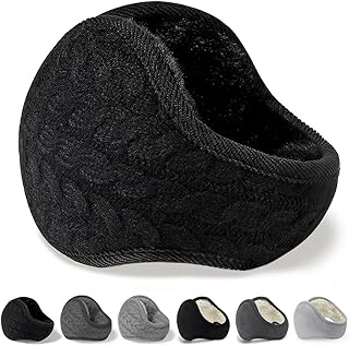 [SIVAN] イヤーマフ 防寒 イヤーウォーマー 耳あて 【蓄熱効果アップ零下防寒・極厚ボア・折り畳み式・耳痛くない 】 ふわふわ 防風防寒 折りたたみ 調節可能 暖かい 耳あて ニット 耳カバー ズレにくい 携帯便利 保温性 冬 通勤 通学 男女兼用