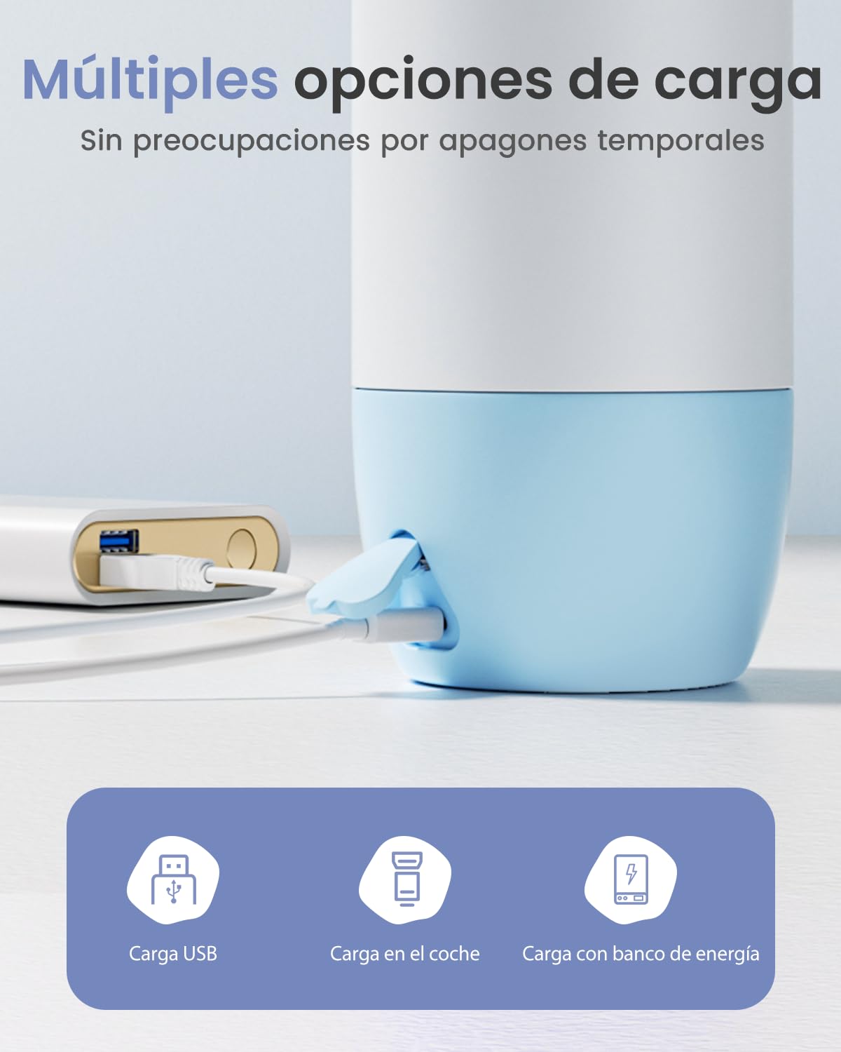 Grownsy calienta biberones portátil para viaje, calentamiento de leche en 2 minutos, batería de 10000mAh, 600ml, control preciso de temperatura