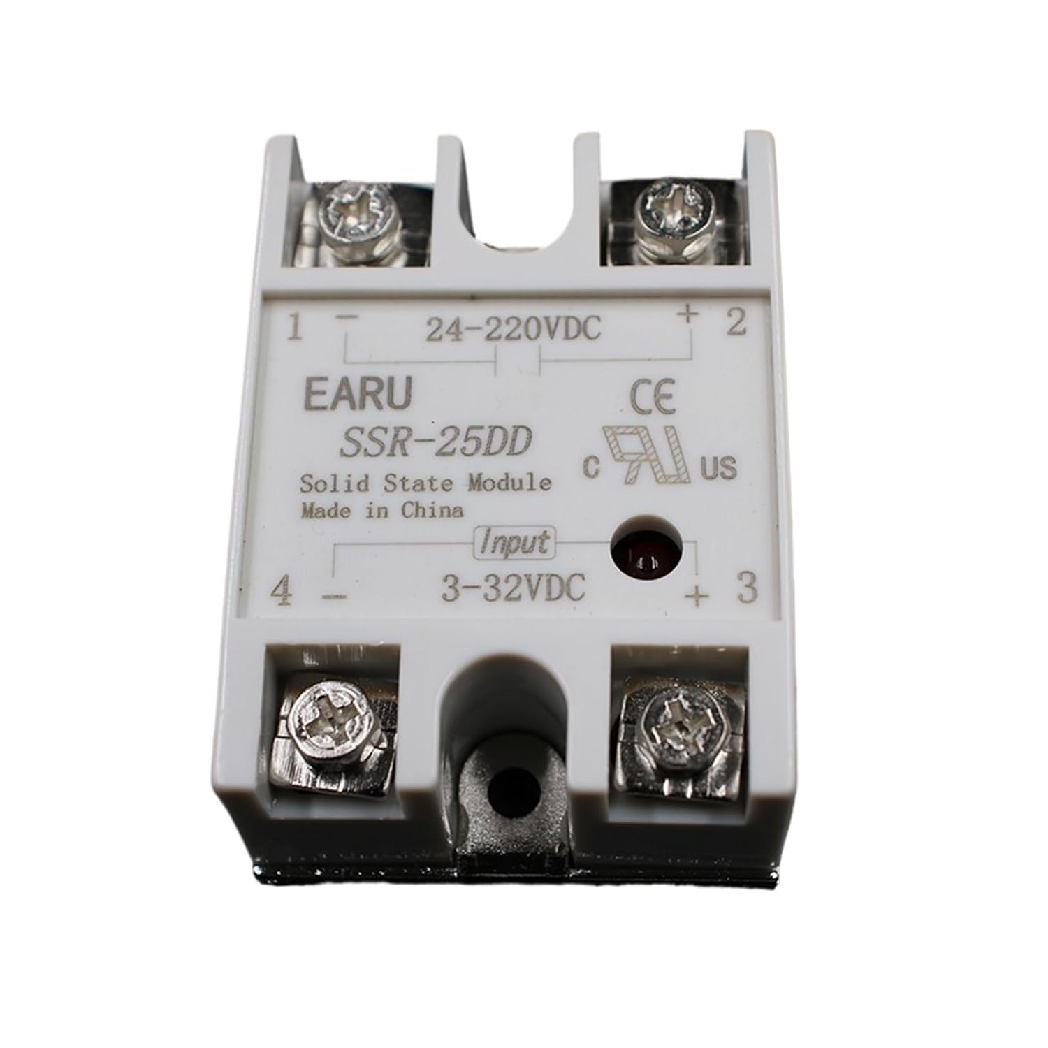1 pcs Solid State Relay SSR-25DD 25A 3-32V DC Input to 24-220V DC SSR 25DD SSR-25