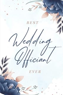 Ruled Journal: Nautical Blue Light Theme: Best Wedding officiant Ever