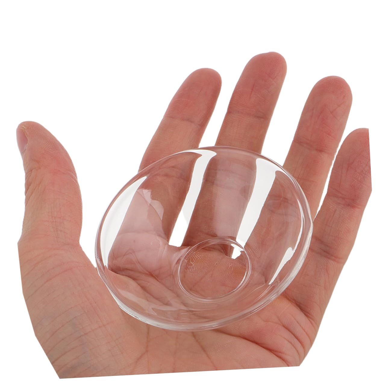 Healifty Protezione Antigoccia Design Minimalista per Candele in Vetro Rotondo Resistente alle Alte Temperature 6 Pezzi per Meditazione e Relax