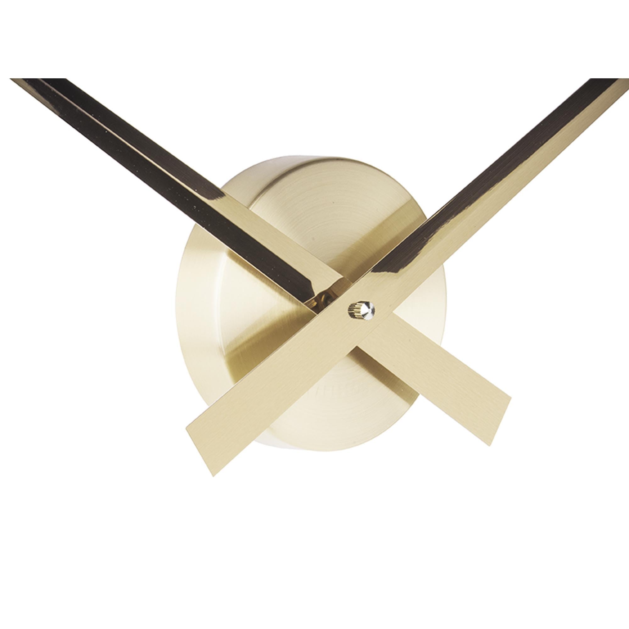 KARLSSON KA5516GD Wanduhr Little Big Time Alu, 90 x 90 x 3 cm, Gold