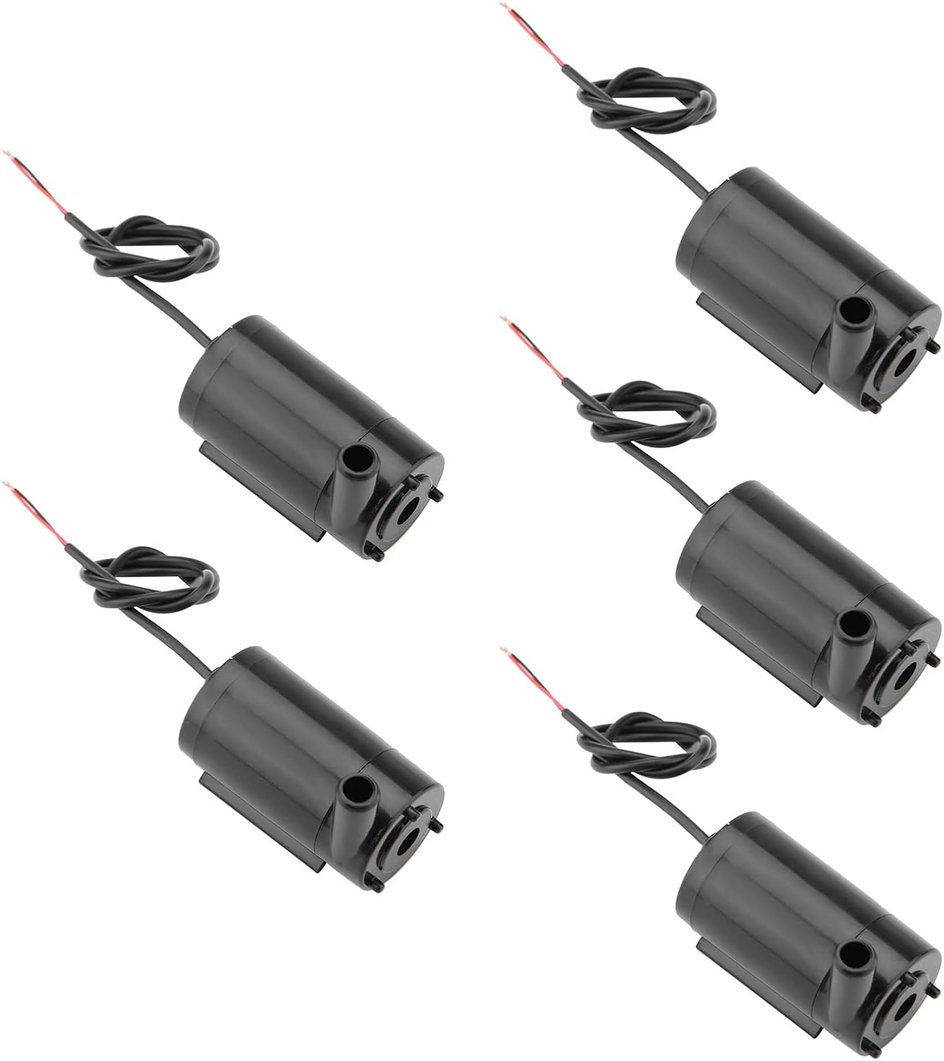 5PCS Mini DC Water Pump Submersible Ultra Quiet High Performance Low Voltage Pump for Aquarium Fish Tank Fountain Solar System Small Pond