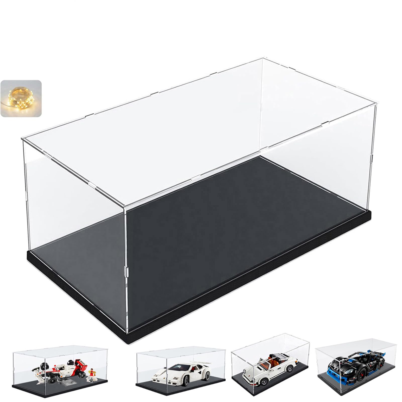 Thickened Clear Acrylic Display Case for Lego 10330 10295 42176 10337 42170 7...
