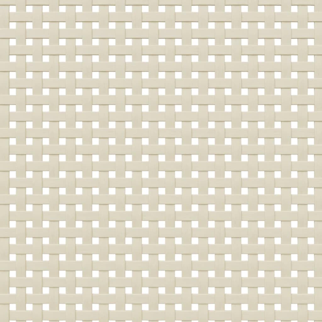 vidaXL Comodino SENJA Bianco Aspetto Rattan 40x35x48 cm in Legno Pino