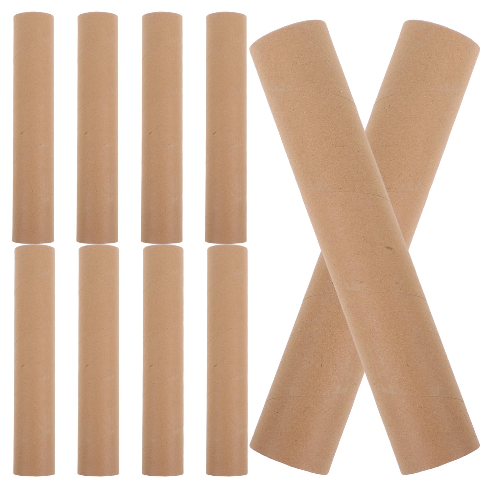 Cabilock 10pièces Tubes Expédition Carton Kraft Blancs Avec Bouchons Pour Envoi Stockage De Documents Et Affiches Matériaux Emballage Pour Petites Entreprises