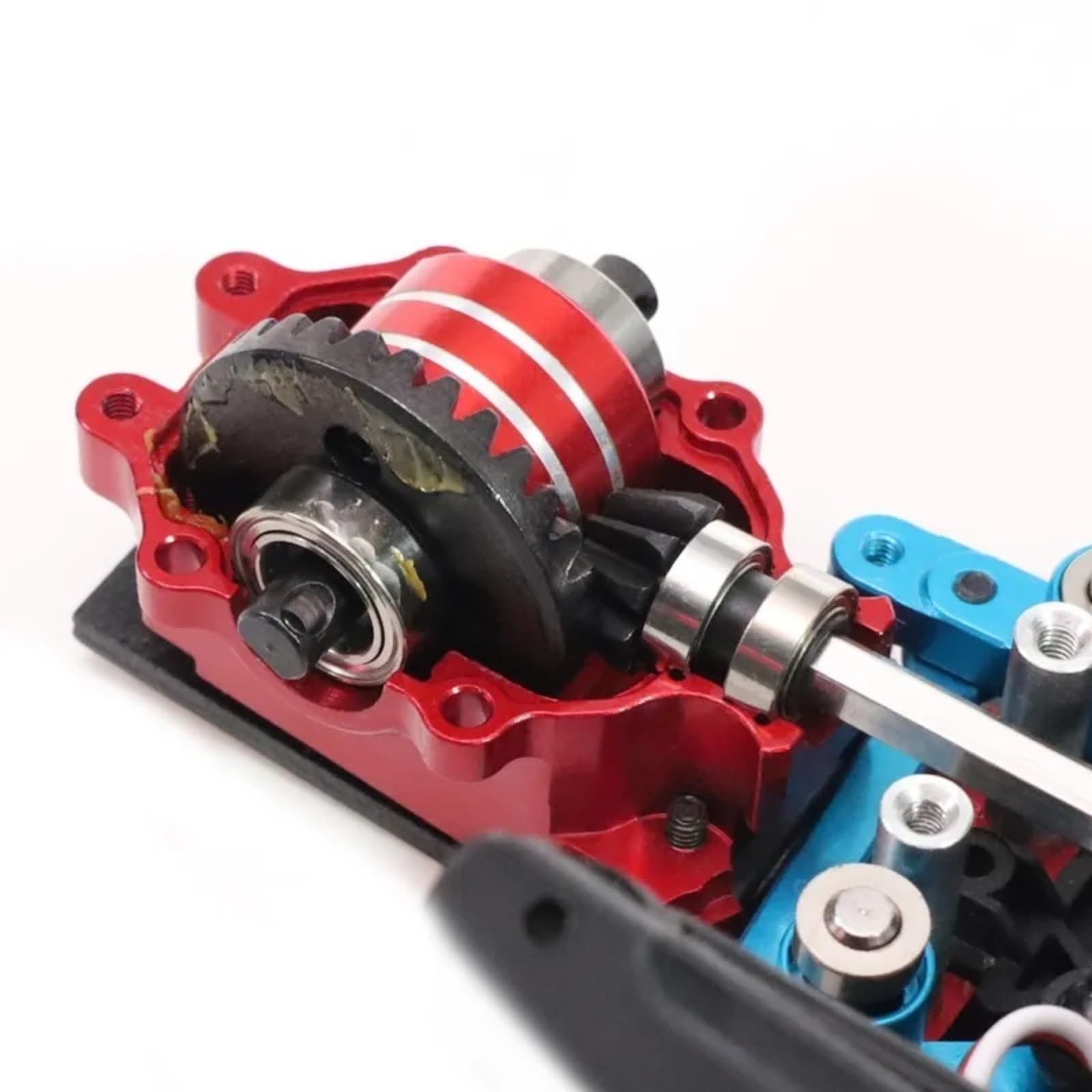 RC Modelli Parti Anteriore Posteriore Differenziale Ad Ingranaggi Kit In Metallo Per MJX Per Hyper Go 14211 14210 H14BM 1/14 RC Auto Aggiornamenti Parti Accessori(Silver)