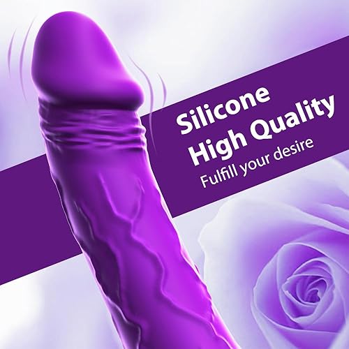 Miniatura 3 de Vibrador realista de 7.6 pulgadas para mujeres, 10 potentes modos de vibración para estimular el clítoris y el punto G, juguetes sexuales