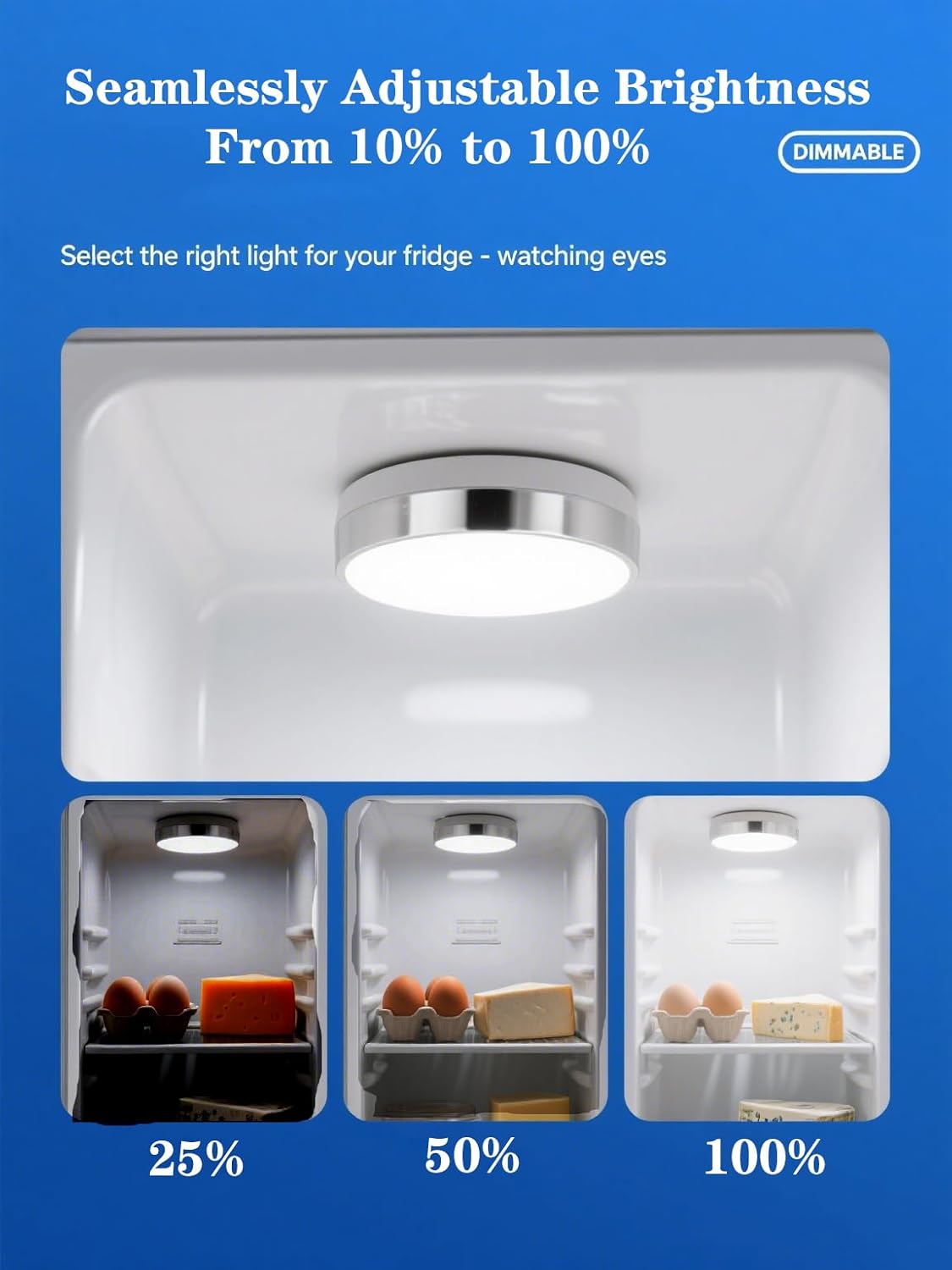 Microwave Oven Bulb 3W 2-Pack - E17 Dimmable Heat-Resistant LED (400 Lumens, 85+ CRI, 6000K Cool White), 6,000Hr Lifespan for Whirlpool, Galanz & Most Microwaves