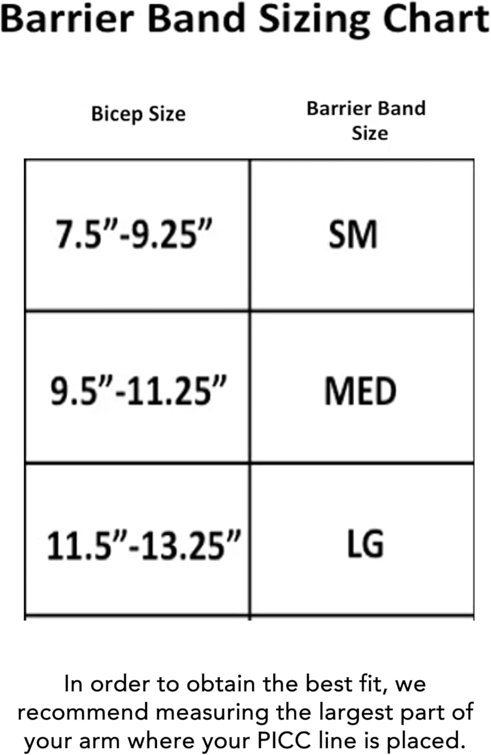 PICC/IV Arm Cover/Sleeve-U- Shape Canal Skin Barrier and Adjustable Toggle for the perfect fit!, Black, Large