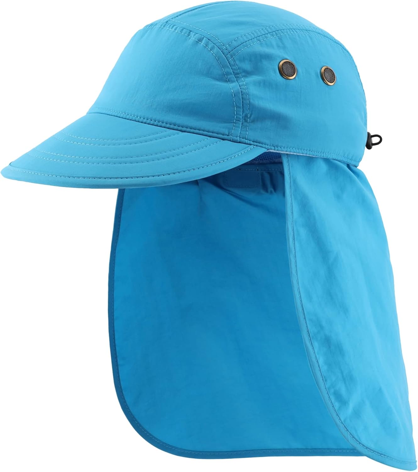 Connectyle Mens Foldable UV Protection Sun Hat with Removable Neck Flap Outdoor Adventure Sun Cap for Fishing Hiking Safari