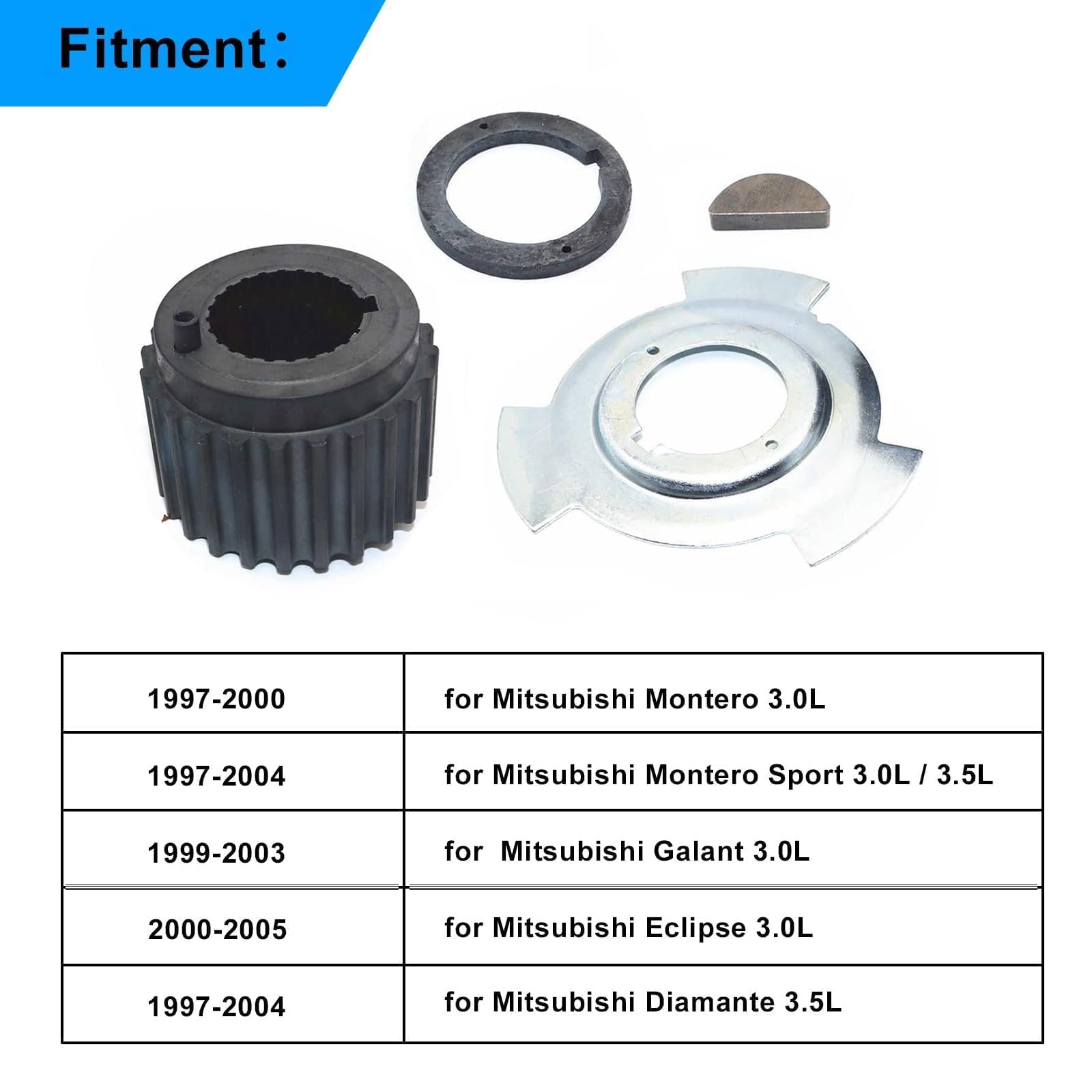 1997-2004 Mitsubishi Montero Sport Crankshaft Pulley - API 7145-02614522