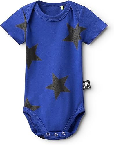 NUNUNU Mameluco de manga corta para bebé, 100% algodón, unisex para bebés y niños