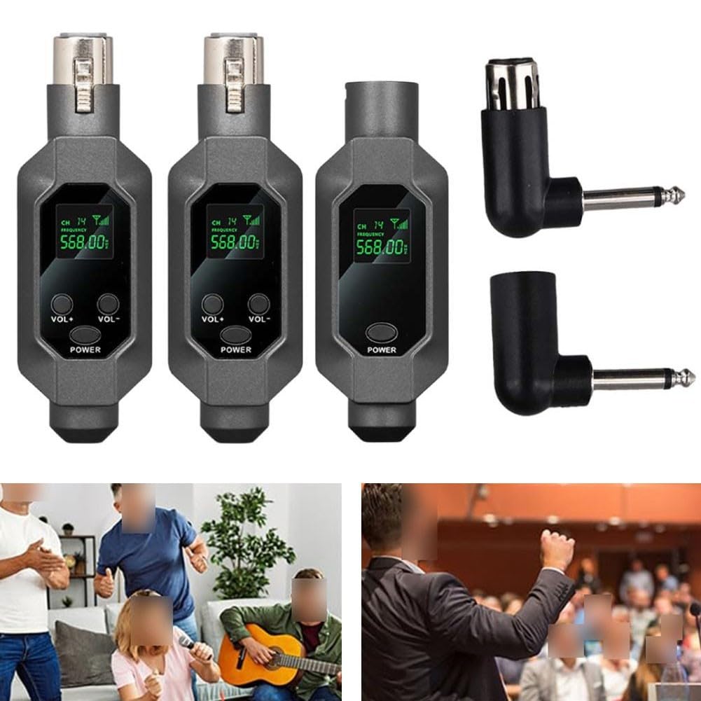 Émetteur Récepteur XLR Fil 2.4G 80m Émetteur Récepteur XLR Fil(1 in 2)