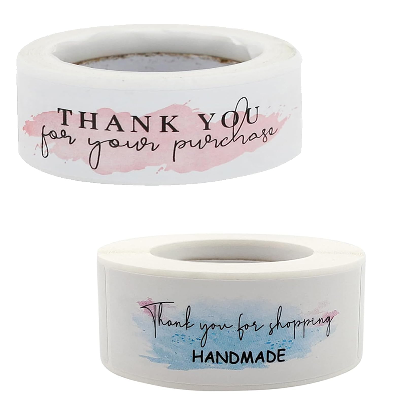 Umyeoqoyo 2Roll/240Pcs Thank You Stickers, Self-Adhesive Roll Label Sticker For Gift Wrapping, Small Business, Retail, Boutiques
