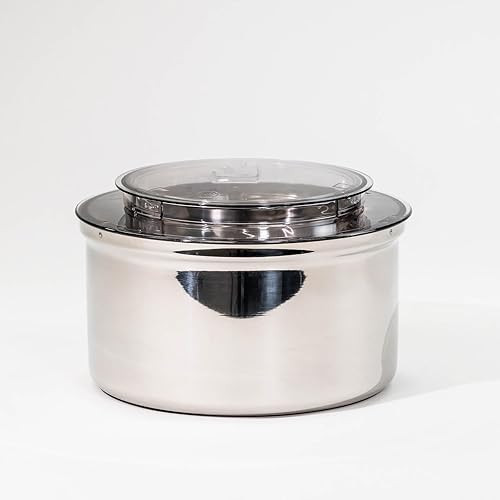 Cuenco de acero inoxidable con accionamiento inferior que se adapta a todos los mezcladores Bosch Universal y Nutrimill Artiste