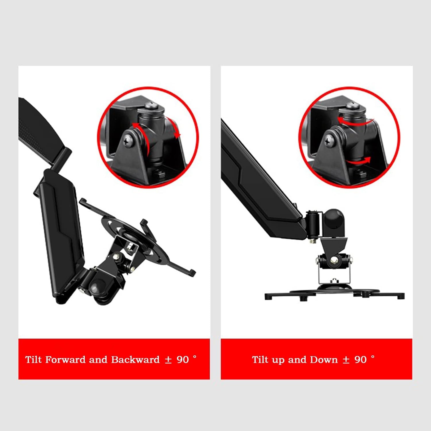 WaLdor Projector Mount Projector Hanger Pneumatic Wall Hanging Ceiling Lift Projector Mount Universal Rotating Telescopic Hanger Projector Stand