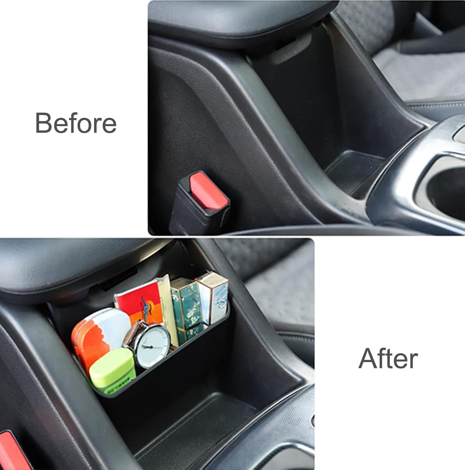 Center Armrest Console Side Hang Tray Organizer for Chevrolet Colorado 2014-2026 and GMC Canyon 2014 to 2022