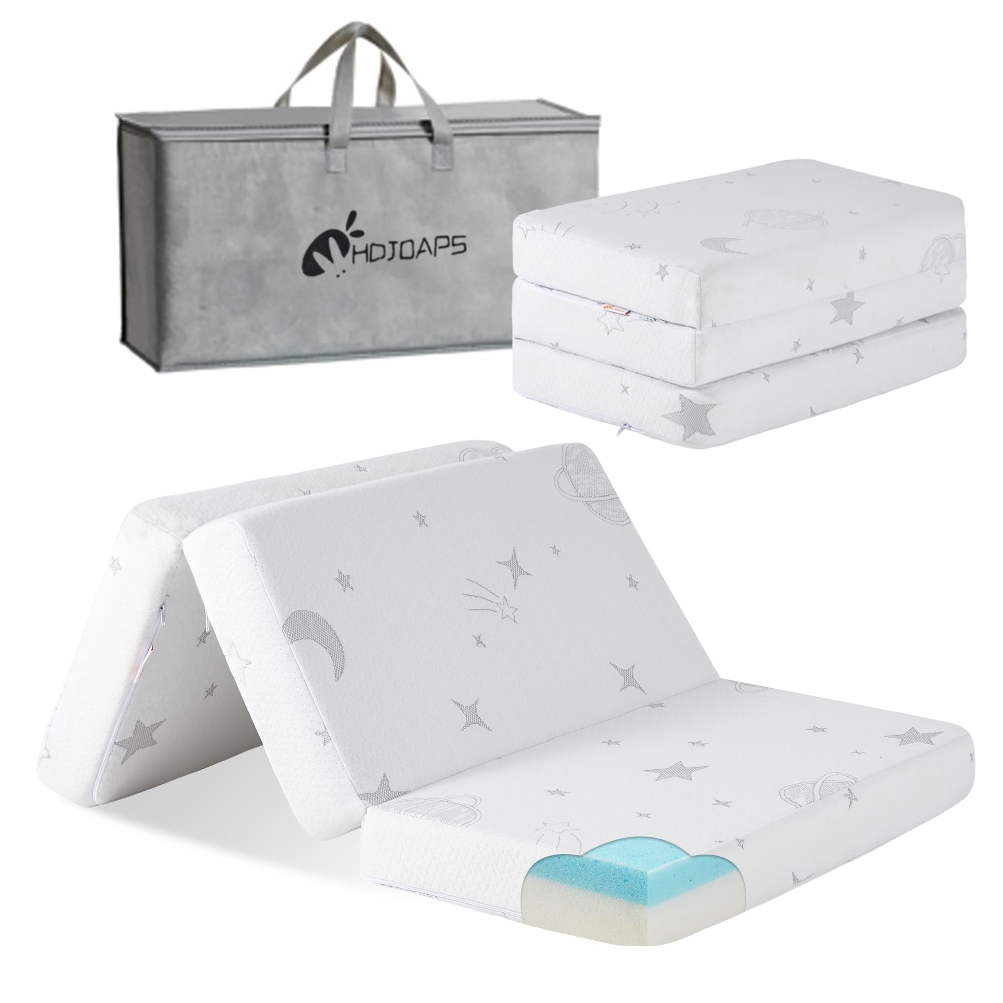 Photo 1 of HDJOAPS Pack and Play Mattress with Carry Bag