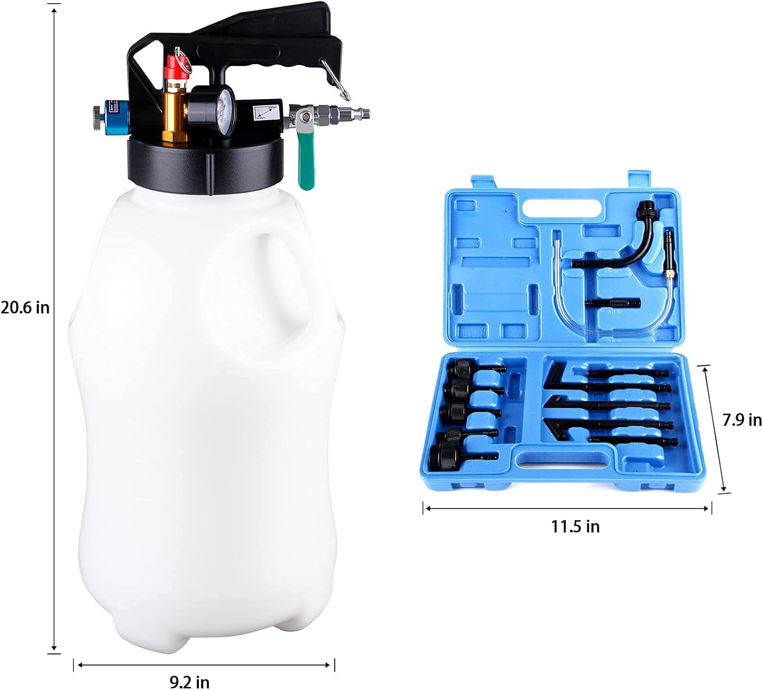 Onе-Dау Sаlе: Uр tо 50% оƒƒ EONLION 10L Pneumatic Fluid Extractor Dispenser Set ATF Refill Tool Kit for Changing Oil in Engine Transmission Gear Gearbox