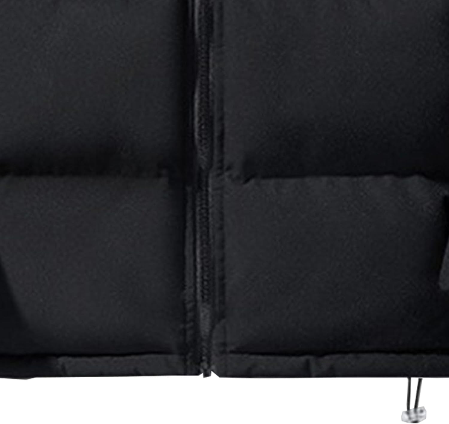 Men's Loose Hooded Padded Jacket Full Zip Winter Warm Quilted Coat Male Thicken Parka Outwear With Hood