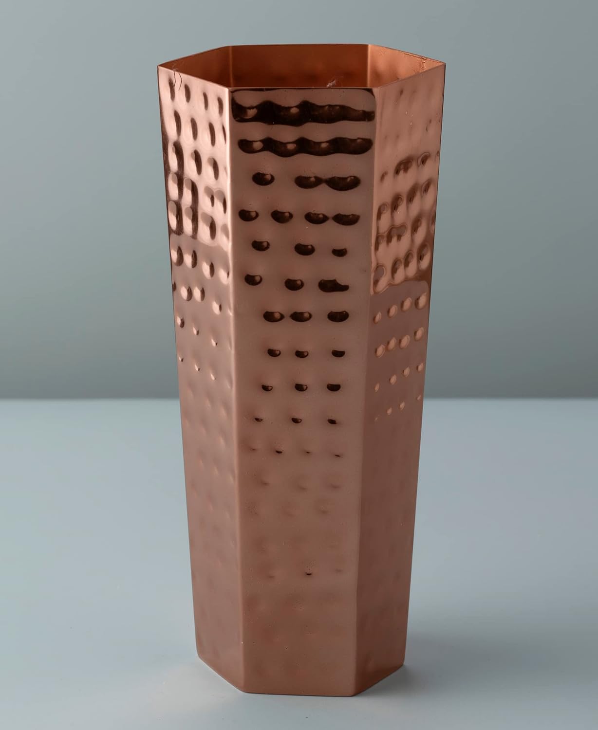 Decorative Hand Hammered Artisan Vase |Design Flower Vase | Living Room Décor | Modern Home | Table Centerpiece | Stylish Gift Box | Copper