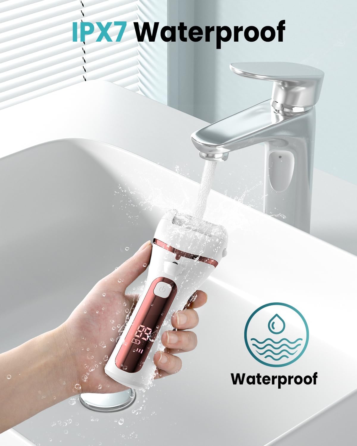 PUBOO フットカルスリムーバー 電動 10000 RPM 3速 IPX7 充電式ペディキュアキット ハードスキン 男女兼用 ポー