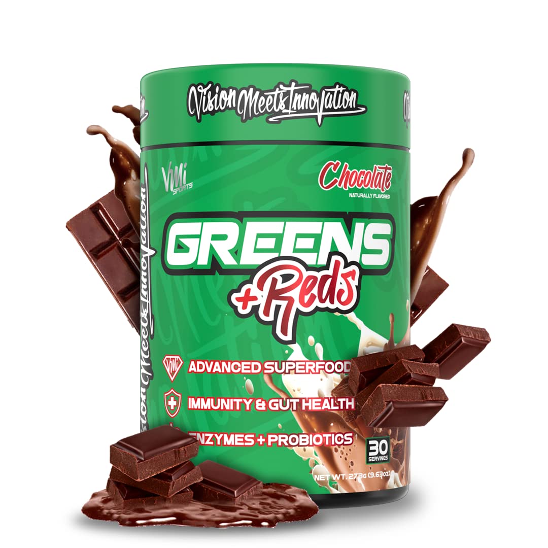 VMI Sports Greens + Reds Advanced Superfood Immunity and Gut Health | Enzymes & Probiotics | 30 Servings (Strawberry Kiwi) — Amazon image 10