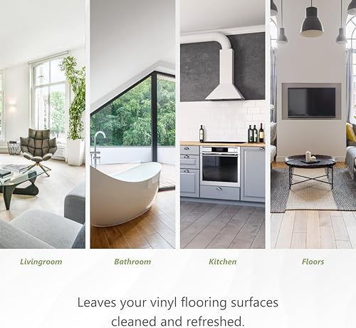 Miniatura 8 de MORE - Limpiador de piso de vinilo de lujo para pisos de tablones de vinilo, listo para usar, fórmula de limpieza diaria para azulejos, superficies