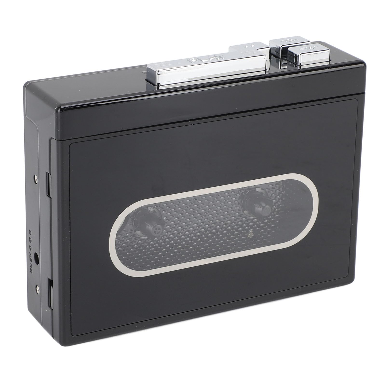 Tnfeeon Przenośny Odtwarzacz Kasetowy z funkcją Automatycznego Odwracania Dźwięku Stereo Bluetooth 5.0 i Radiem FM Kompaktowy 4,65 X 3,54 X 1,18 Cala 9,4 Uncji dla Miłośników Muzyki Vintage w