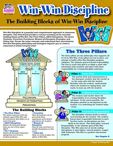 Kagan Cooperative Learning Smart Card: Win-Win Discipline, The Building Blocks (TWBB)