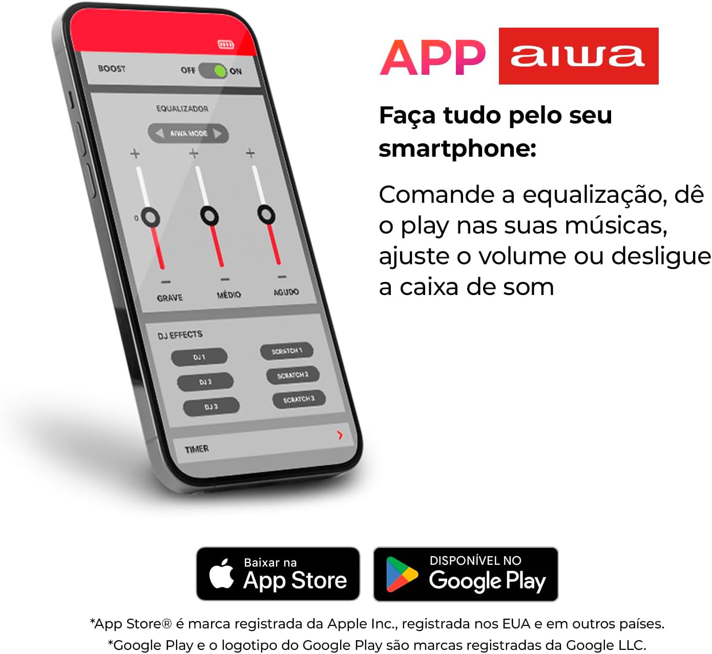 61OGPI33-rL._AC_SL1500_ Caixa de Som Speaker AIWA SP-03-BL Bluetooth IPX4 RGB