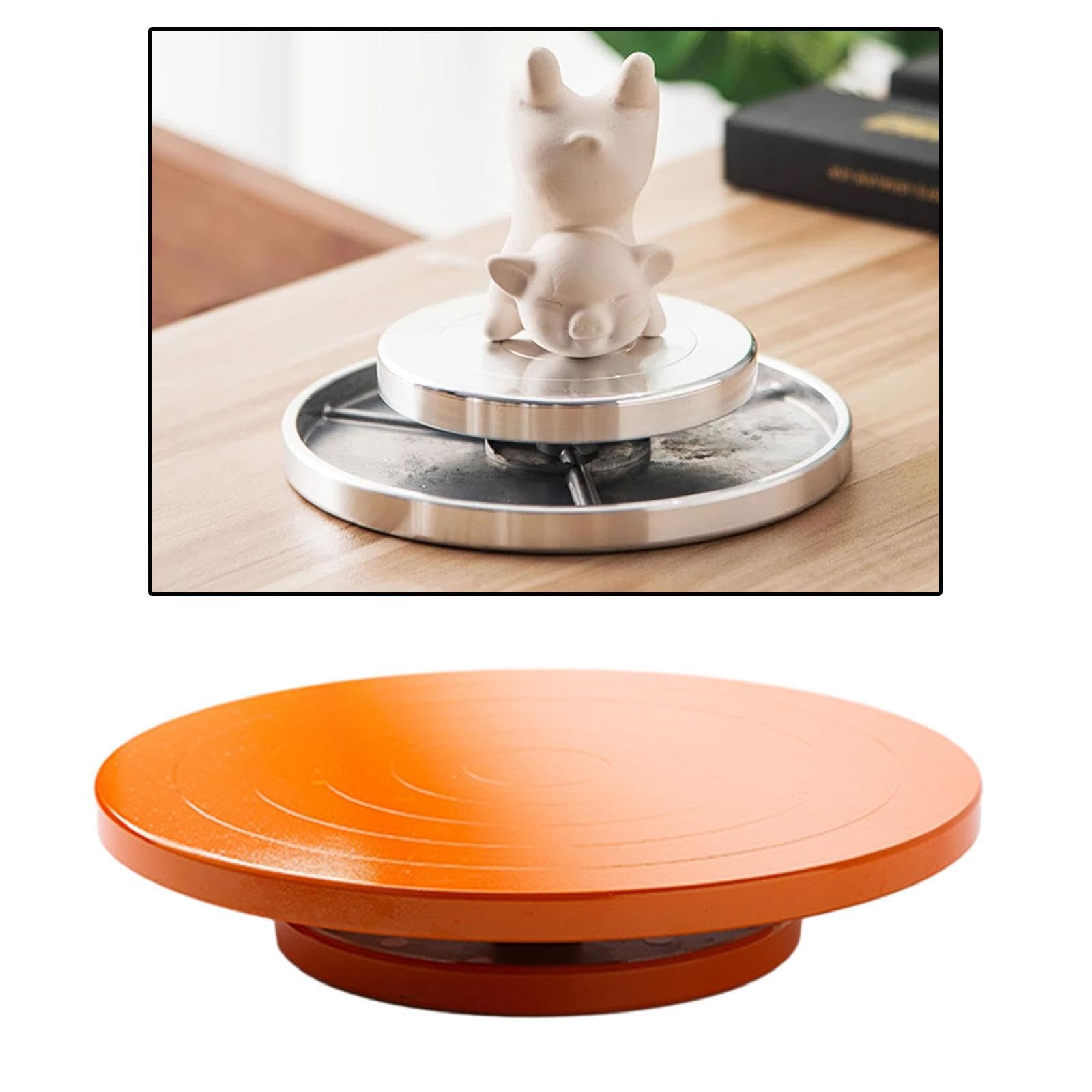 Manuale per tornio da scultura in ceramica per modelli artistici in ceramica fai da te, progetti artigianali, 15 cm, arancione , Arancia , 25 centimetri