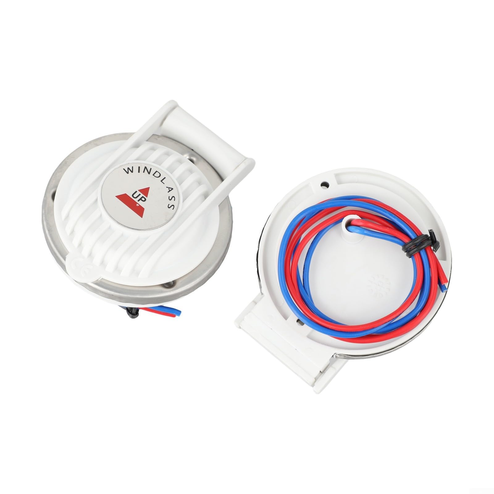 Coppia di interruttori a pedale per argano di ancoraggio marino Shophubio 12 V / 24 V con controllo salita/discesa elettrico e copertura di sicurezza compatibile con argani DC per yacht