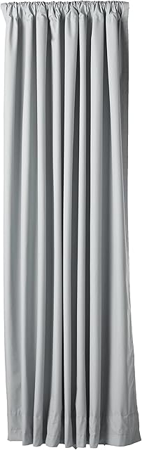 Amazon Basics heat-insulating blackout curtain, 1 piece, 135 x 244 cm (WxL), light gray