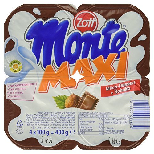 Zott Monte Schoko Maxi, 4 x 100g