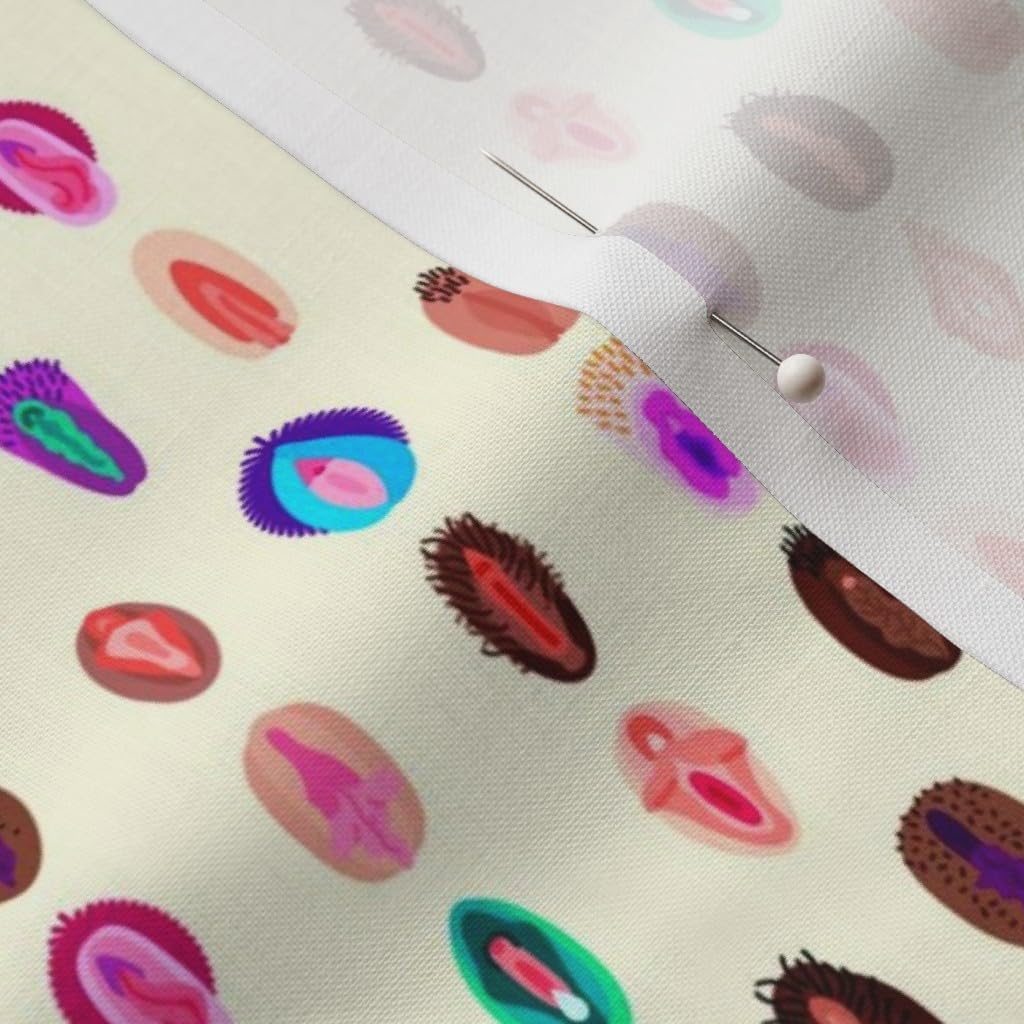 Spoonflower Fabric - Medium Red Woman Uterus Girl Women Womb Female Anatomy Printed on Petal Signature Cotton Fabric by The Yard - Sewing Quilting Apparel Crafts Decor