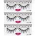 LashXO Lashes- Venus Vibe-3 PK Premium Quality False Eyelashes- Compare to brand Make Up Lashes, Mac Lashes and House of Lashes Fake Eyelashes