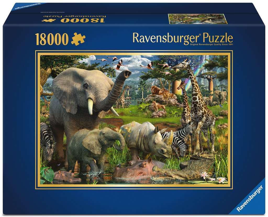 Amazon.com: Ravensburger - at The Waterhole - Spectacular 18000