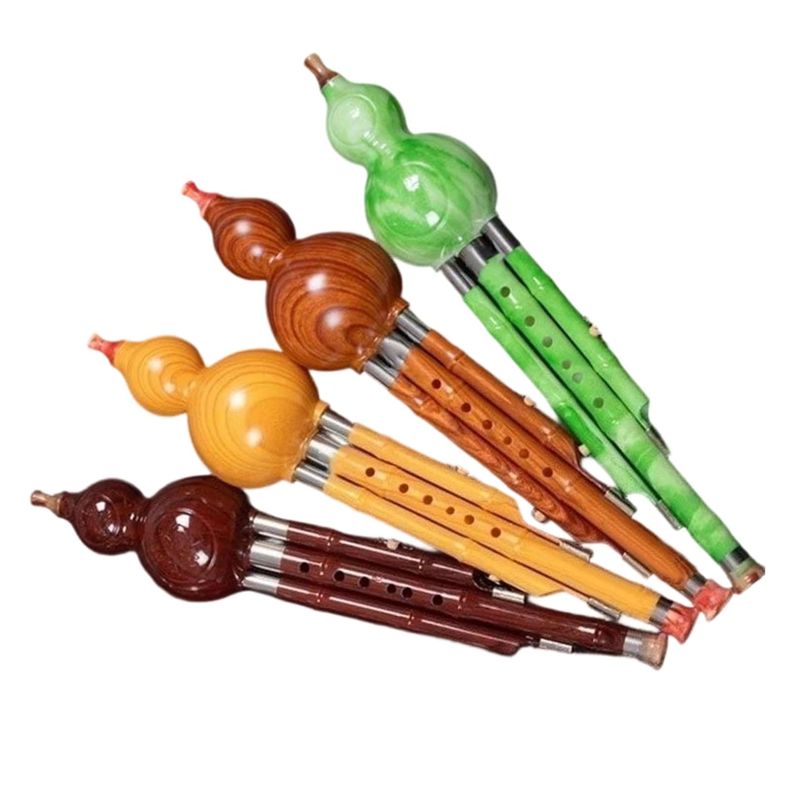 Hulusi Eine Art Flöte Mit Abnehmbaren C/B Klappen Ein Farbenfrohes Holzblasinstrument Das Für Anfänger Geeignet Ist Hulusi-Flöte(C Key4)