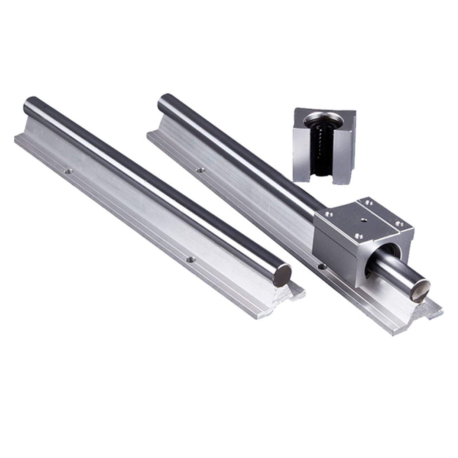 Guida lineare Professionale da 20 mm con Asta SBR20 Completamente supportata, Albero 4 Blocchi di Cuscinetti a Sfere scorrevoli SBR20UU for CNC(950mm)