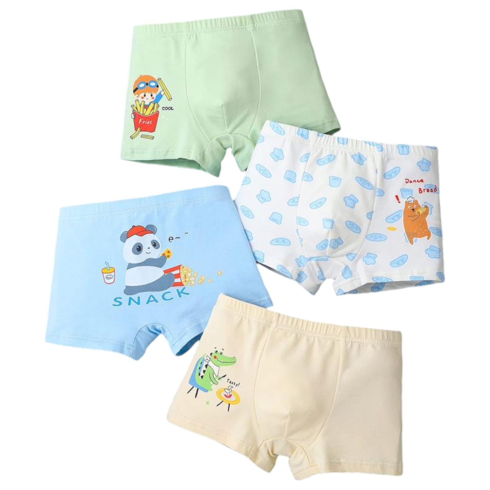 Tinnie Frenzy Boys' Premium Cotton Boxer Briefs – Soft, Breathable Underwear Multipack with Fun Prints & Bright Colors – Tagless, Comfy Fit (in, Age, 3 Years, 4 Years, Regular, 4, Multicolour) - Image 5 thumbnail