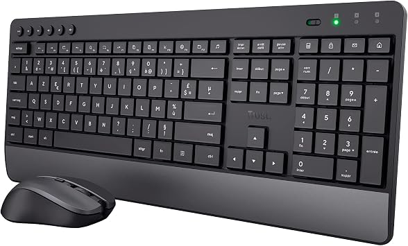 Trust Trezo Clavier Souris sans Fil AZERTY Français 2.4 GHz