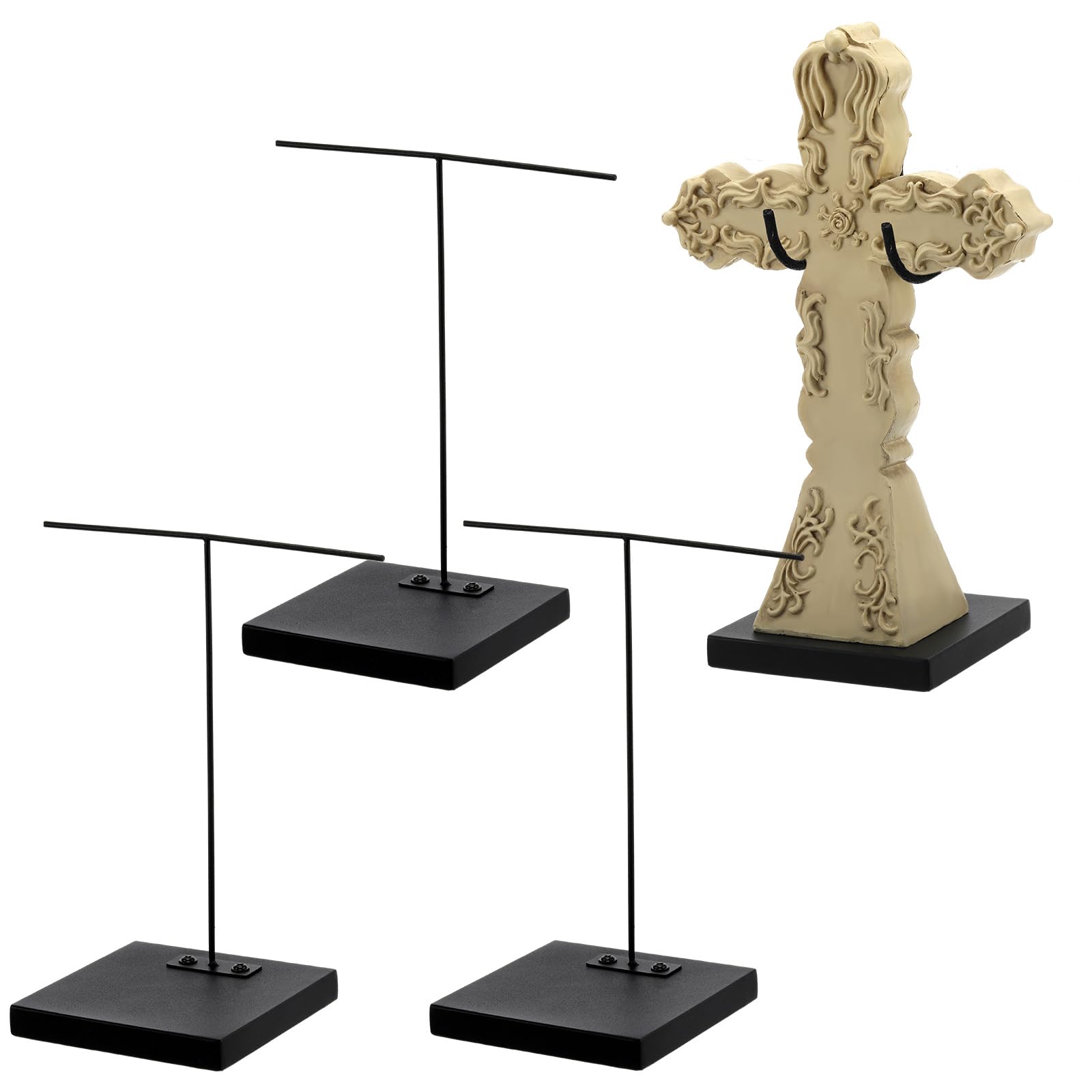 Photo 1 of RattanView 2 Pcs Mask Artifact Display Stand Adjustable African Tribal Mask Puppet Wand Display Stand for African Figurines Ushabtis Masks Pre Columbian Egyptian Roman Greek Statues (4''x4''x8'')