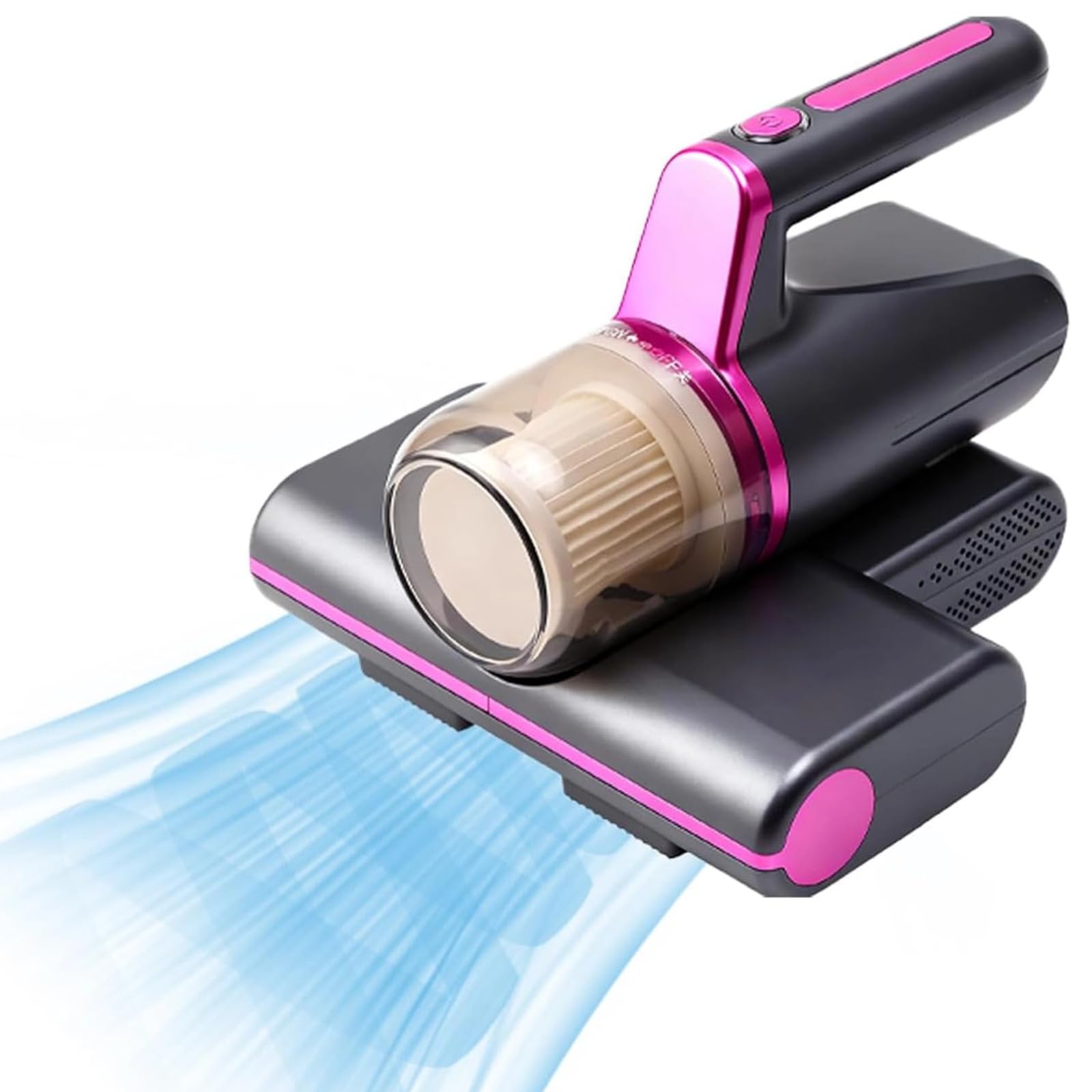 Ruiqas Cordless UV Mattress Vacuum Cleaner,14Kpa Suction and UV-C Lamp Sterilization,Handheld Anti Dust Mite Bed Vacuum Cleaner for Bed, Sofa, Couch, Crib