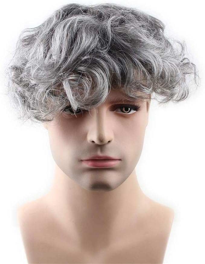 toupee with grey
