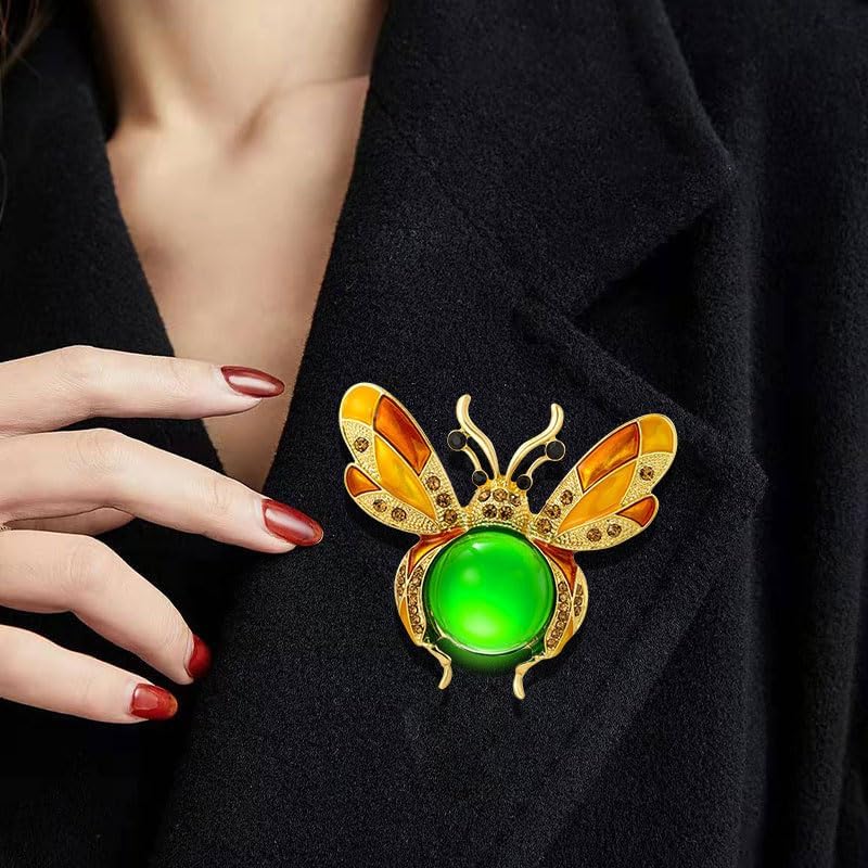 2Pcs Baroque Bee Brooch Pins, Unisex Ornamental Jewelry, Retro Insect Designed Accessories for Couple Attire, Wedding and Party Occasion Embellishment image 5