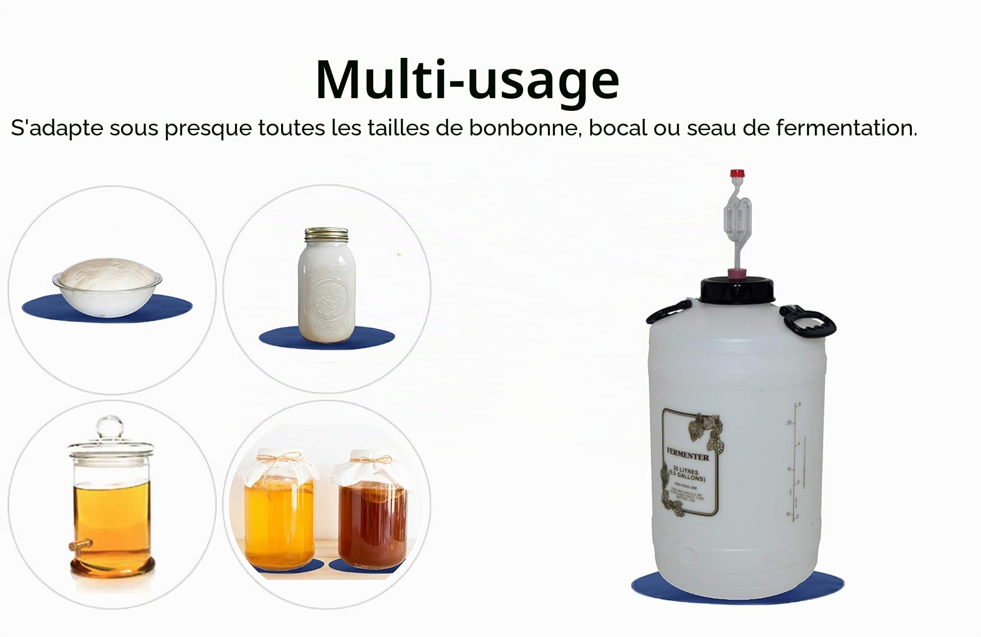 Coussin Chauffant spécial pour Fermentation (bière, vin, spiritueux) + thermomètre.