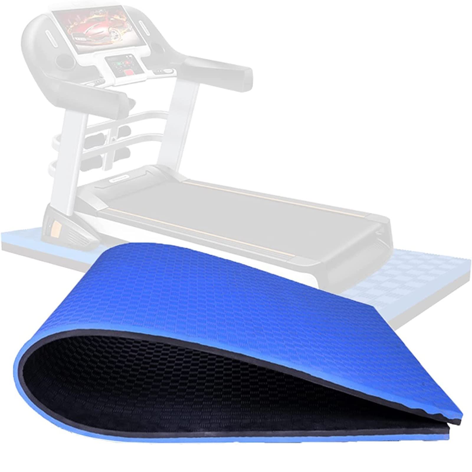 Alfombrilla gruesa antideslizante para cinta de correr, alfombrilla de equipo de Fitness absorbente de sonido de alta densidad, para alfombrilla de protección de suelo de bicicleta giratoria estaciona