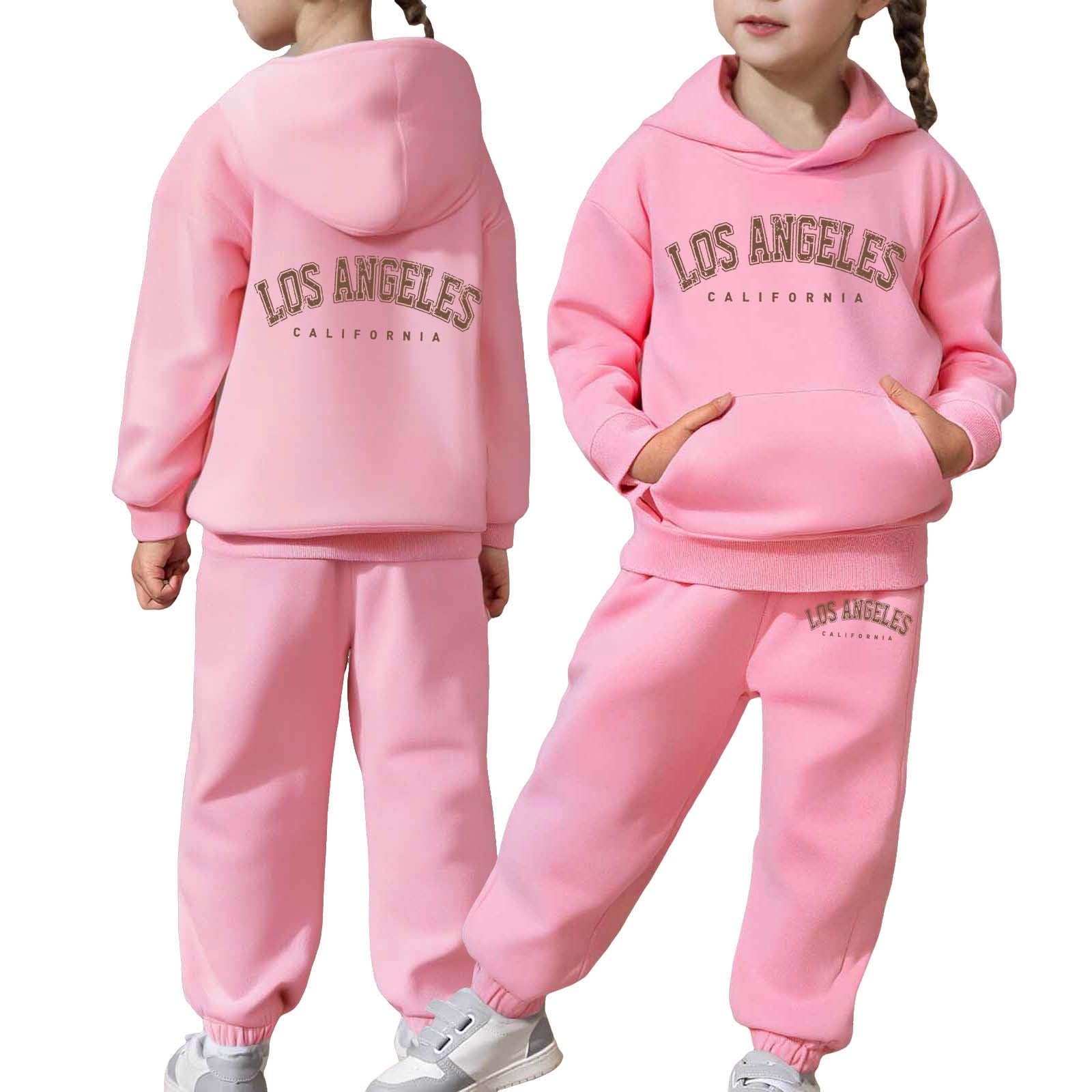 Conjunto de chándal infantil unisex de algodón con sudadera con capucha 8